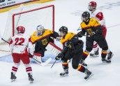 Hokejs; U18; Pasaules čempionāts 2018.; Vācija:Dānija - 23