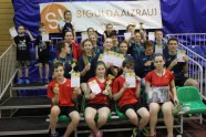 Badmintons. Latvijas pirmajā skolu komandu čempionātā uzvar Valmieras un Siguldas skolas - 62