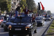 Damaskā protestē pret ASV un tās sabiedroto raķešu triecienu - 5