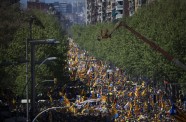  Barselonā protestē pret līderu apcietināšanu - 4