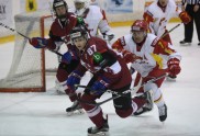 hokejs, pārbaudes spēle: Latvijas klubu izlase - Ķīna