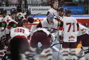 Hokejs, pārbaudes spēle: Latvija - Kanāda - 5