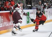 Hokejs, pārbaudes spēle: Latvija - Kanāda - 9