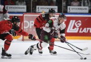 Hokejs, pārbaudes spēle: Latvija - Kanāda - 12