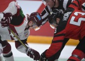Hokejs, pārbaudes spēle: Latvija - Kanāda - 13