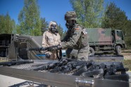 Slovēnijas karavīri mācībās Ādažos demonstrē attīrīšanu no masu iznīcināšanas līdzekļiem - 1