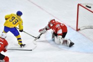Hokejs, pasaules čempionāts 2018, fināls: Zviedrija - Šveice - 1