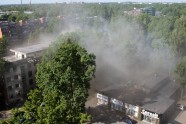 Lielirbes ielā Rīgā izcēlies ugunsgrēks 23.05.18. - 1