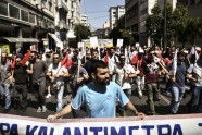 Protesti Atēnās pret valdības taupības pasākumiem 30.05.18. - 9