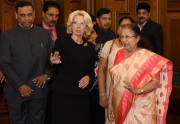 Ināra Mūrniece tiekas ar Indijas parlamenta apakšpalātas priekšsēdētāju Sumitru Mahadžanu - 4