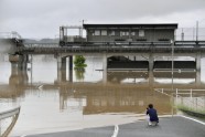 Lietusgāžu izraisītie plūdi Japānā - 1