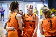 Basketbols, Eiropas U-20 čempionāts meietenēm: Latvija - Nīderlande - 1
