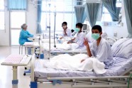 Taizemes izglābtie zēni slimnīcā - 2