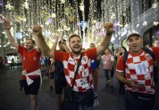 Futbola fani no Horvātijas svin Maskavā - 16