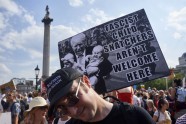 Londonas ielās pret Trampa vizīti protestē 250 tūkstoši - 7