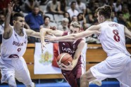Basketbols, vīriešu U20 Eiropas čempionāts: Latvija - Bulgārija - 15
