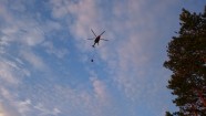 NBS helikopters piedalās ugunsgrēka Ķemeru nacionālajā parkā dzēšanā - 7
