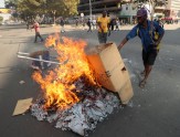 Opozīcijas atbalstītāju protesti Zimbabvē - 12