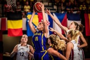 Basketbols, Eiropas U-18 čempionāta 1/8 fināls meitenēm: Latvija - Zviedrija - 17