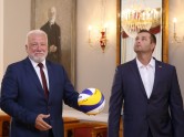 Valsts prezidents Rīgas pilī sveic Eiropas U-22 čempionāta pludmales volejbolā godalgu ieguvējus - 3