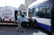 Satiksmes Rigas centra negadījumā cietušais mikroautobuss - 5