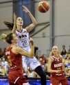 Latvijas sieviešu basketbola izlase saspringtā pārbaudes turnīra spēlē zaudē Krievijai - 24