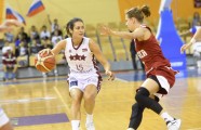 Latvijas sieviešu basketbola izlase saspringtā pārbaudes turnīra spēlē zaudē Krievijai - 33