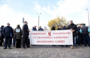 Autobusu vadītāji protestē pret zemajām algām - 13