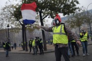‘Dzelteno vestu’ un policijas sadursmes Francijā - 3