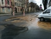 Ūdensvada avārija Lomonosova un Aiviekstes ielas krustojumā - 1
