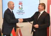 Latvija un Baltkrievija paraksta līgumu par pasaules hokeja čempionāta rīkošanu - 3
