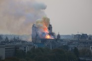 Parīzes Dievmātes katedrālē izcēlies ugunsgrēks - 7