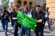 Protests pret "Meduza" korespondenta Ivana Golunova aizturēšanu - 5