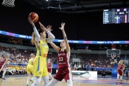 Basketbols, Eurobasket sievietēm: Latvija - Zviedrija - 46