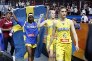 Basketbols, Eurobasket sievietēm: Latvija - Zviedrija - 57
