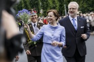 Valsts prezidenta Egila levita uzruna un svinīgā ziedu nolikšanas ceremonija pie Brīvības pieminekļa - 13