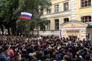 Protestētāji Maskavā pieprasa nekavēt opozīcijas kandidātu piedalīšanos galvaspilsētas domes vēlēšanās - 8