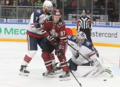 Hokejs, KHL spēle: Rīgas Dinamo - Ņižņekamskas Ņeftehimik - 17