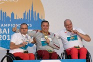 Pasaules čempionāts paravieglatlētikā, zelta medaļas pasniegšana Aigaram Apinim - 8