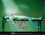 PETA kampaņu plakāti 30 gadu garumā - 9