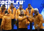 Bobslejs, Oskara Melbārža divnieki un četrinieki saņem Soču olimpiskās medaļas - 34