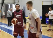 Latvijas basketbola izlases treniņš - 2