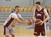 Latvijas basketbola izlases treniņš - 7