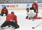 Hokejs, Latvijas hokeja izlases treniņš - 48