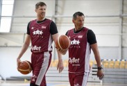 Basketbols: Latvijas izlases treniņš
