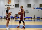 Latvijas sieviešu basketbola izlase, treniņš - 4