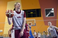 Latvijas sieviešu basketbola izlase, treniņš - 7