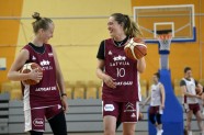 Latvijas sieviešu basketbola izlase, treniņš - 8
