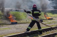 Mācībās Rīgā imitē ekoloģisko katastrofu uz dzelzceļa - 37