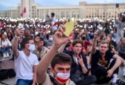 Protesti Minskā 